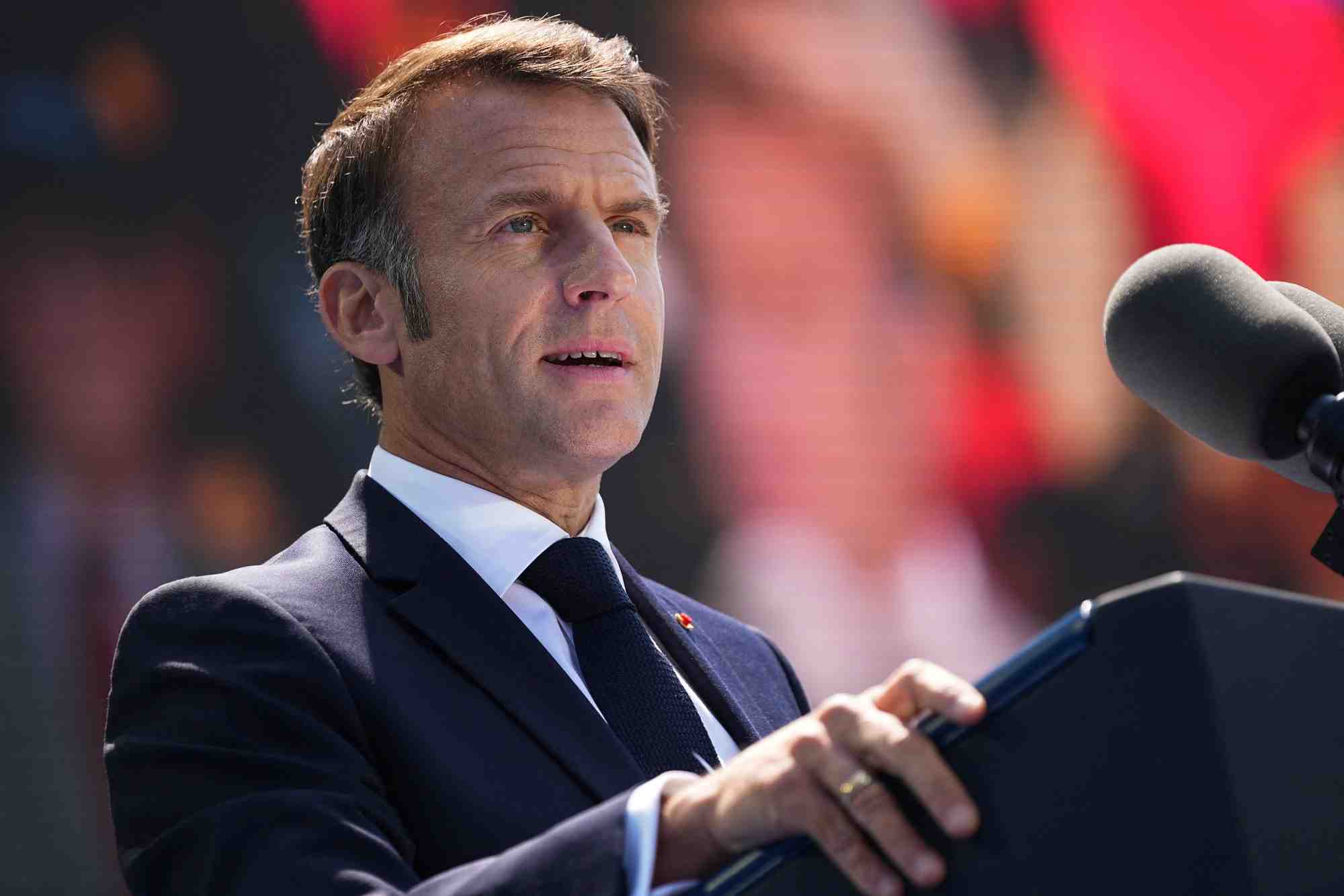Le president francais emmanuel macron