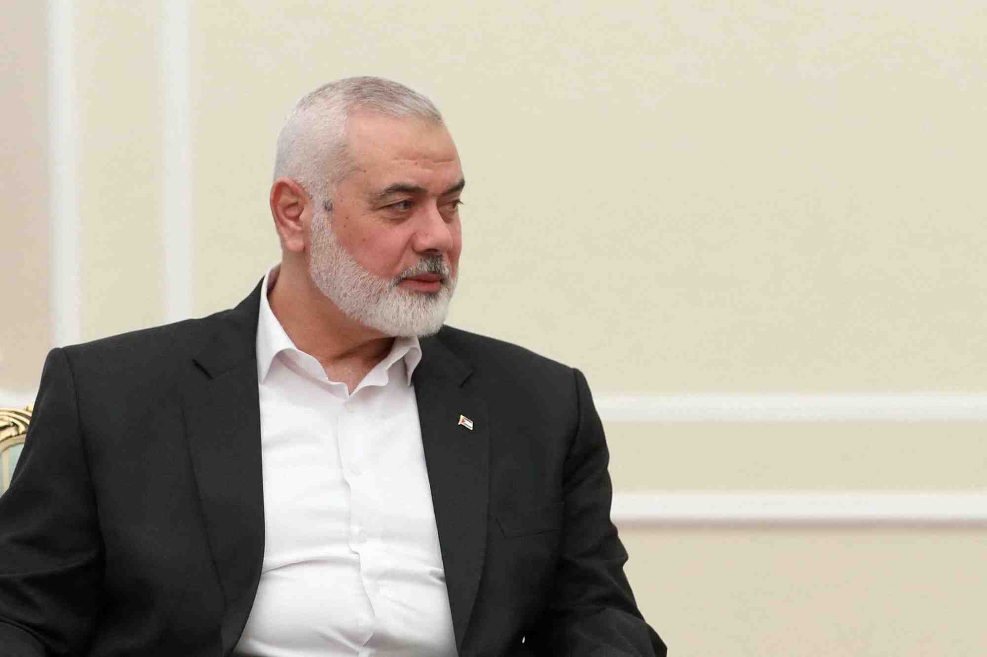 Le chef du groupe palestinien hamas, ismail haniyeh