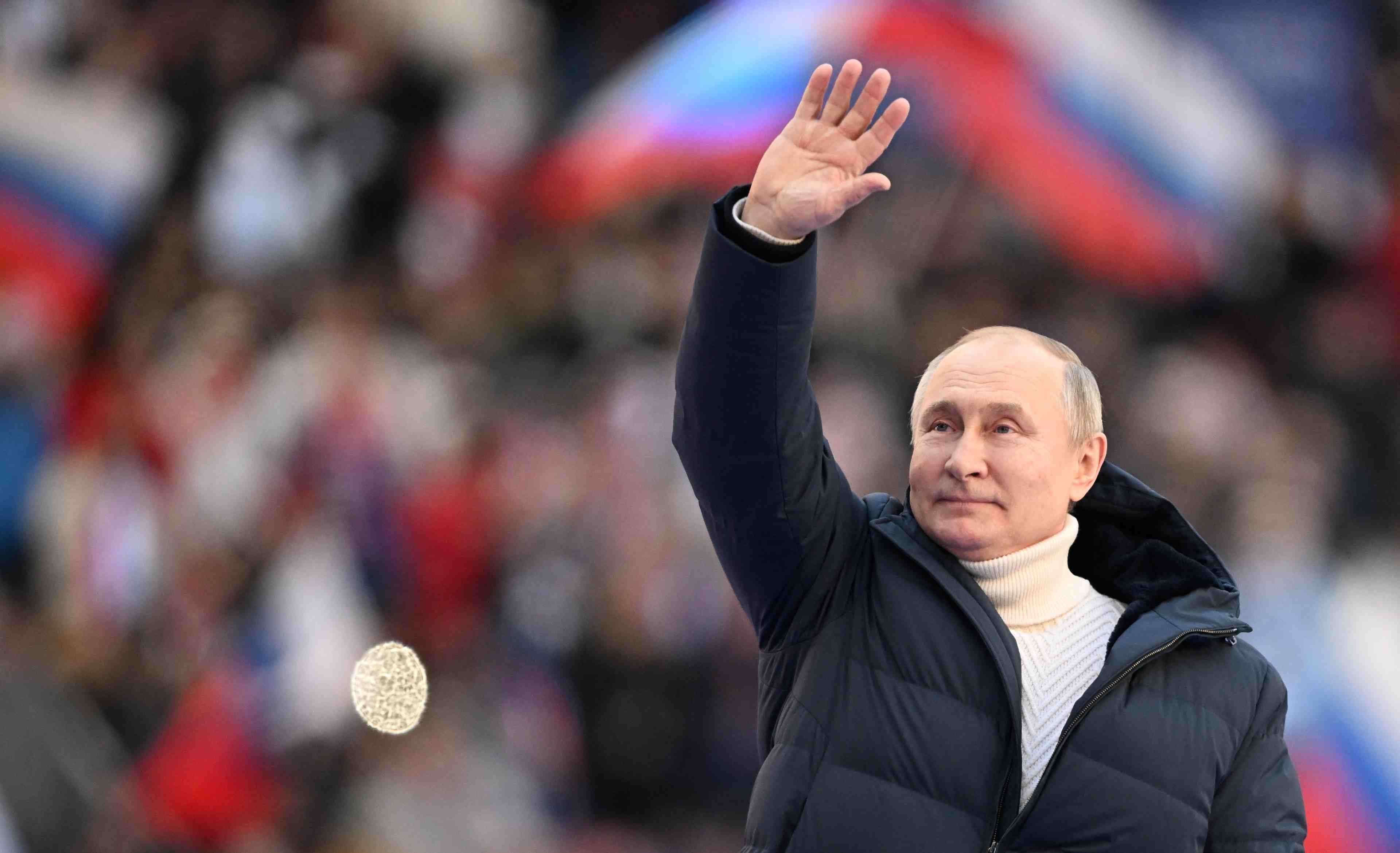 Poutine celebre l'"operation speciale" en ukraine dans un stade de moscou