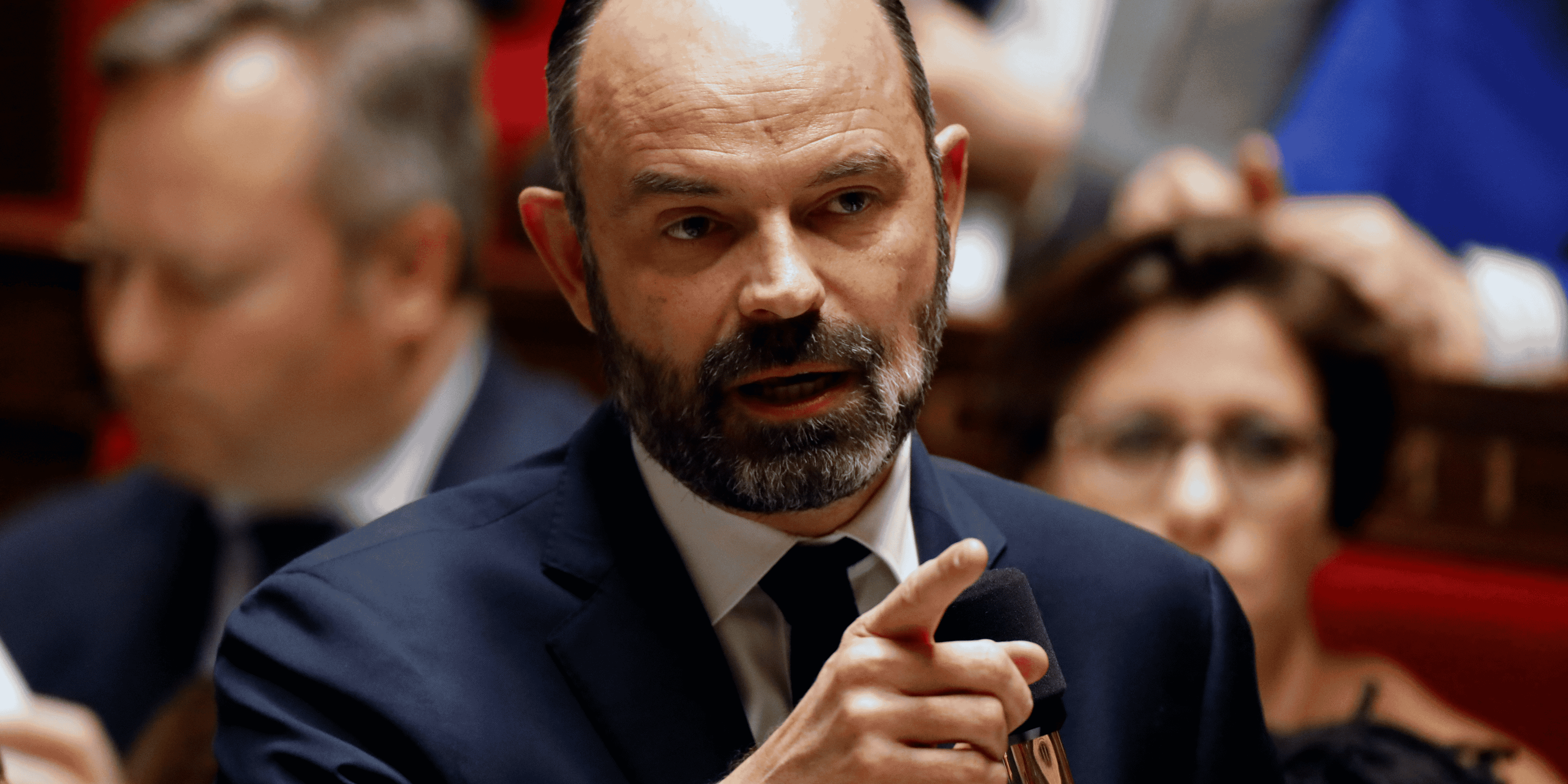 Le Premier ministre Édouard Philippe lors des questions au gouvernement à l'Assemblée nationale, le 7 janvier 2020