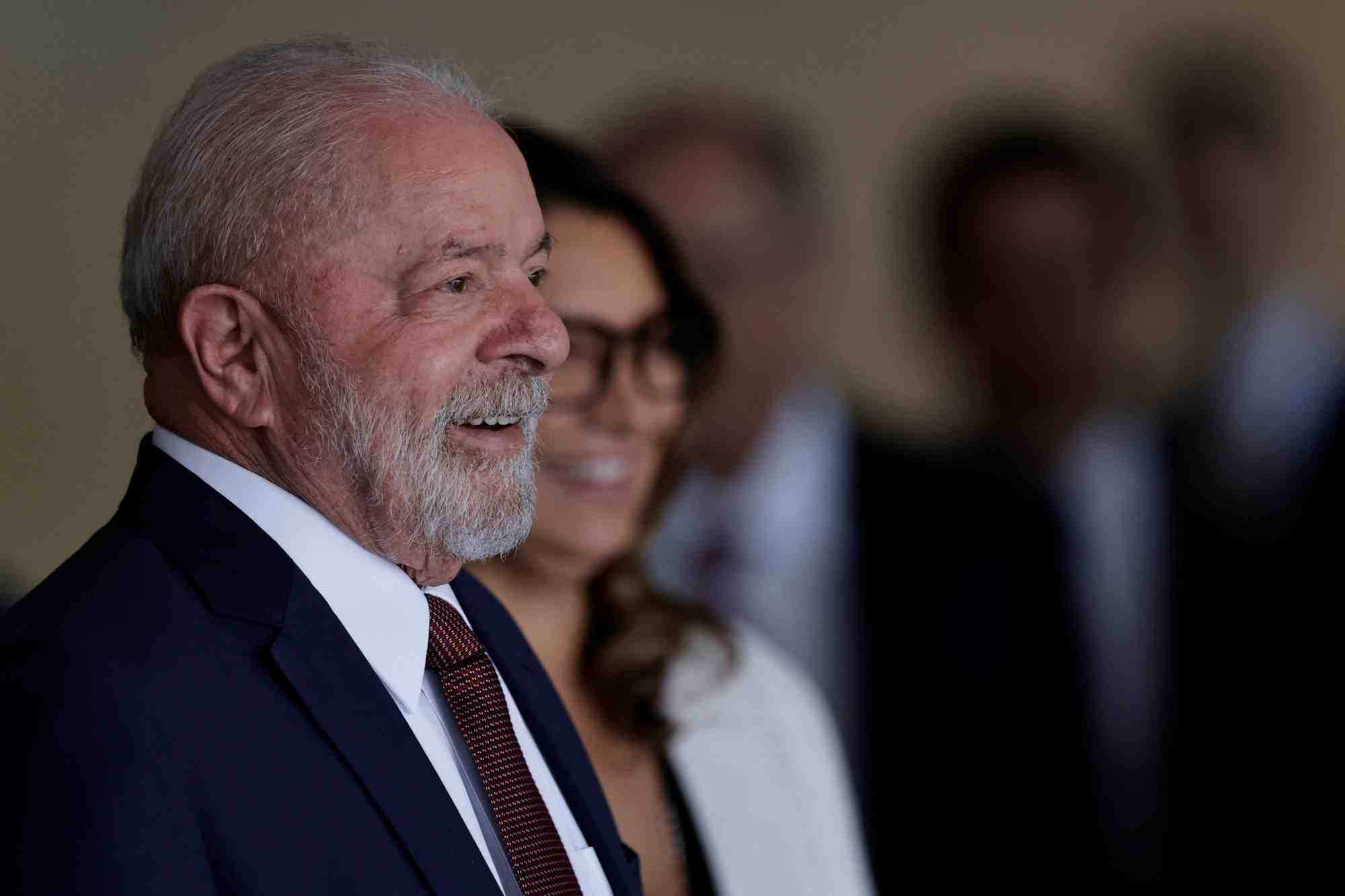 Le president bresilien luiz inacio lula da silva