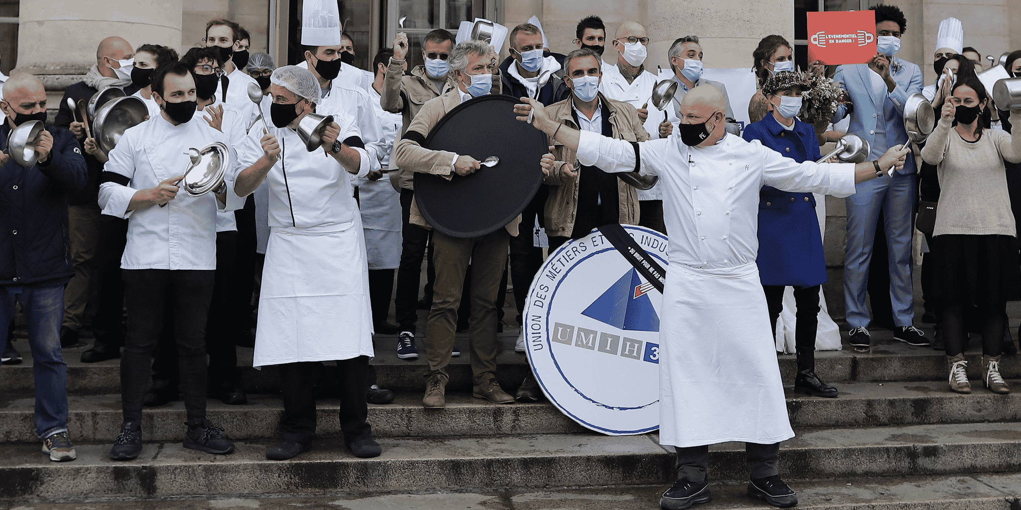 Manifestation restaurateurs Etchebest