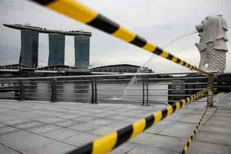 Singapour: recession inedite de l'economie en 2020 a cause du coronavirus