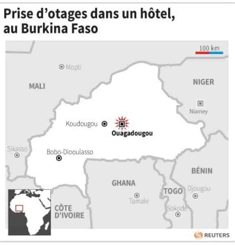 Prise d’otages dans un hotel, au burkina faso