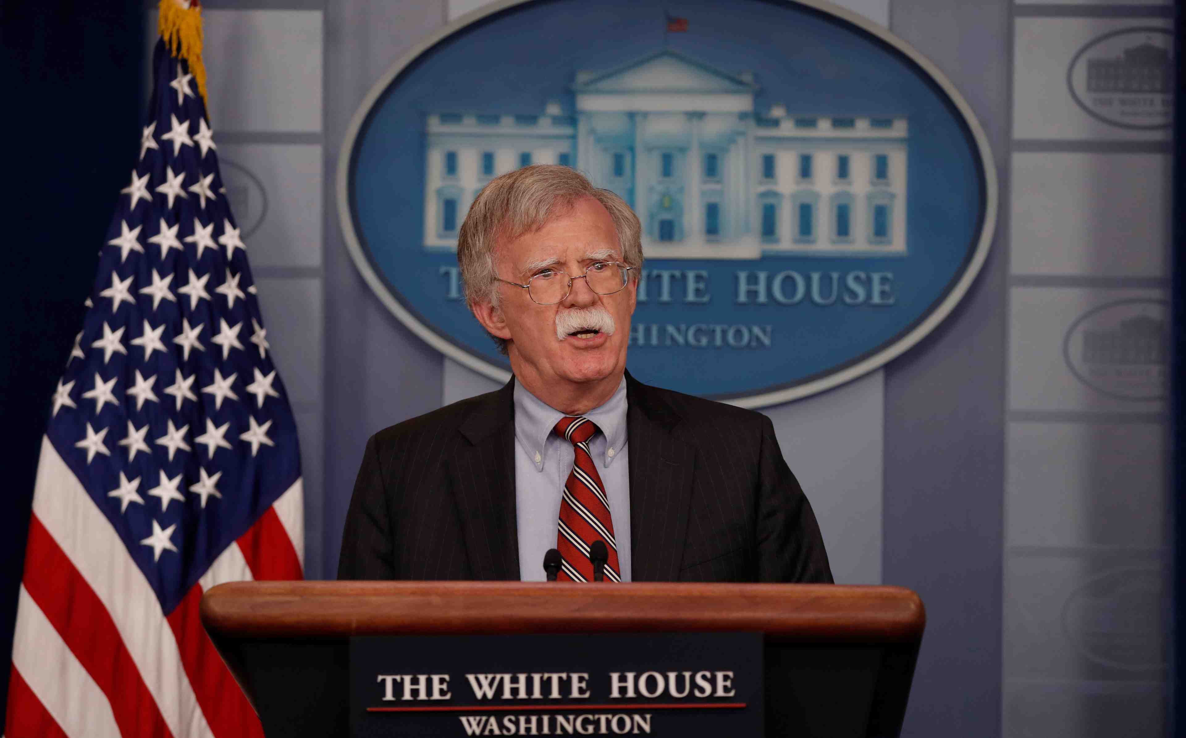 Pas d'implication us dans l'explosion de drones au venezuela, dit bolton