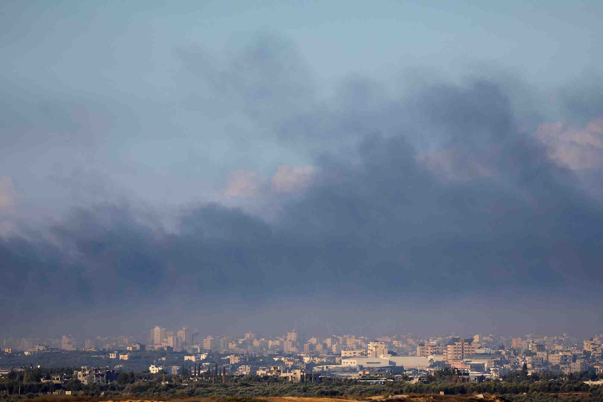 Horizon de gaza vu du sud d’israel