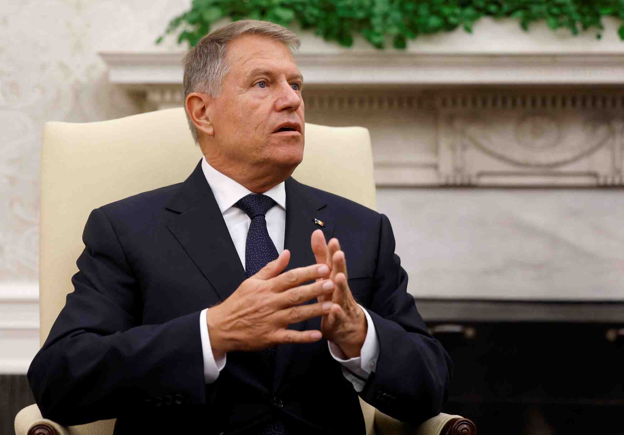 Le president roumain klaus iohannis