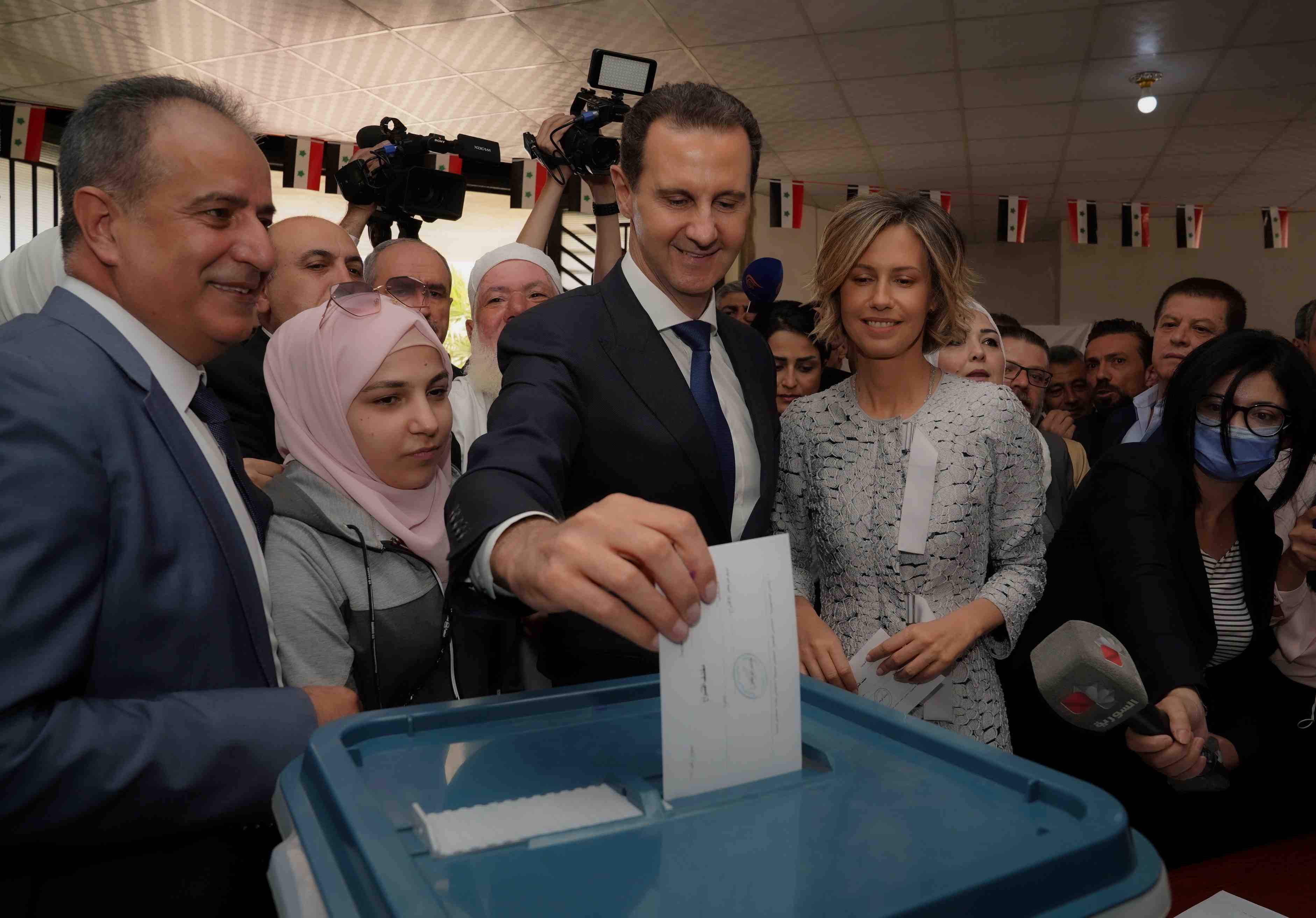 Syrie: bachar al assad a vote pour decrocher un quatrieme mandat