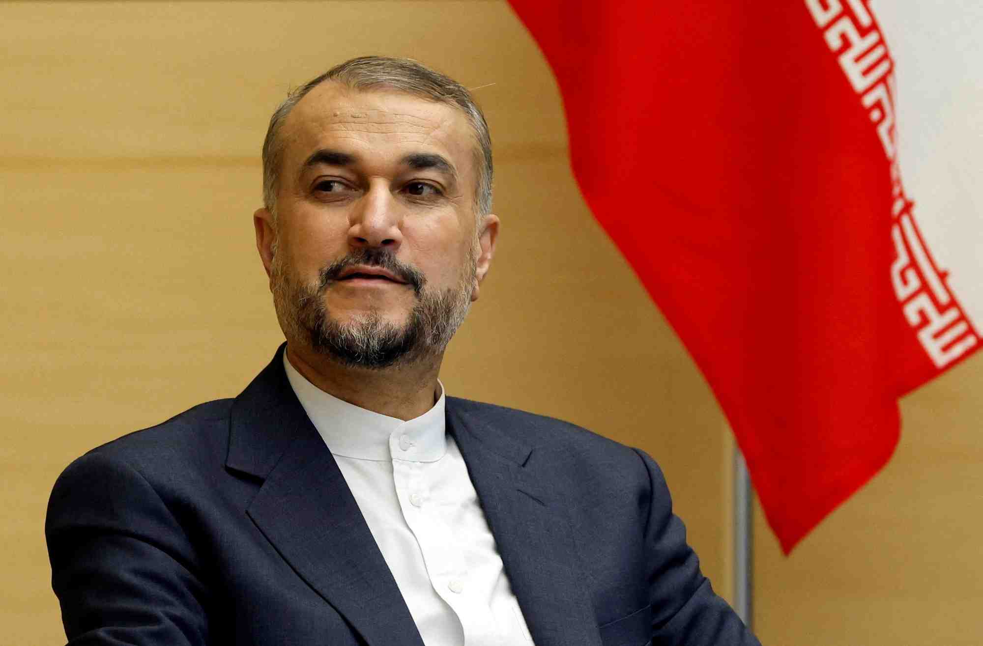 Photo d'archives du ministre iranien des affaires etrangeres hossein amirabdollahian a tokyo, au japon