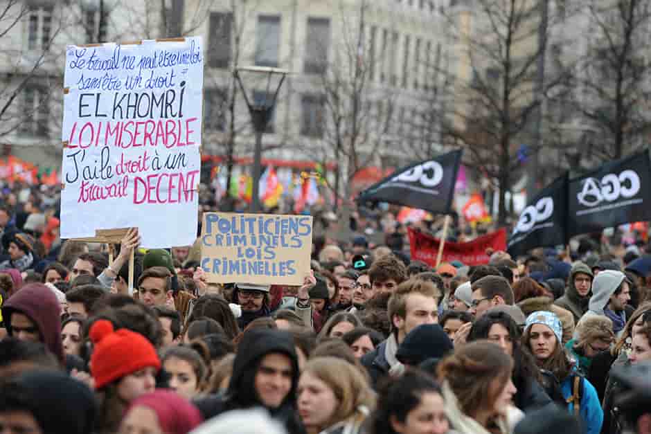 Manifestation Lyon Loi Travail El Khomri