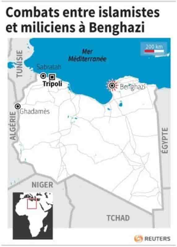 Les violences à Benghazi ont fait au moins 43 morts