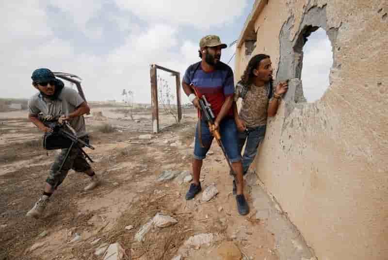 Combats a syrte, en libye