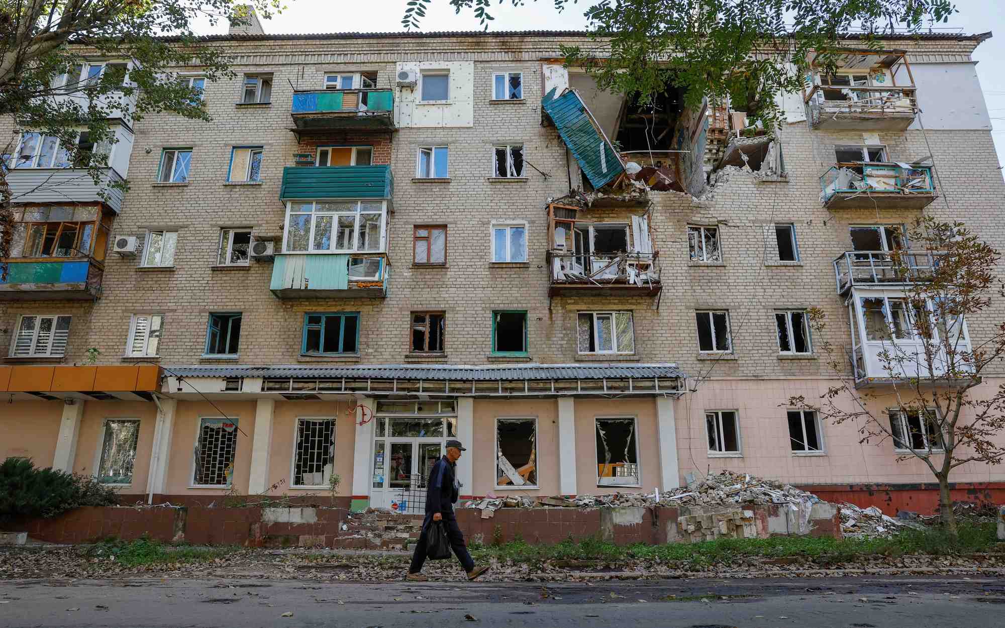 Photo d'archives : la ville de lysychansk dans la region de luhansk