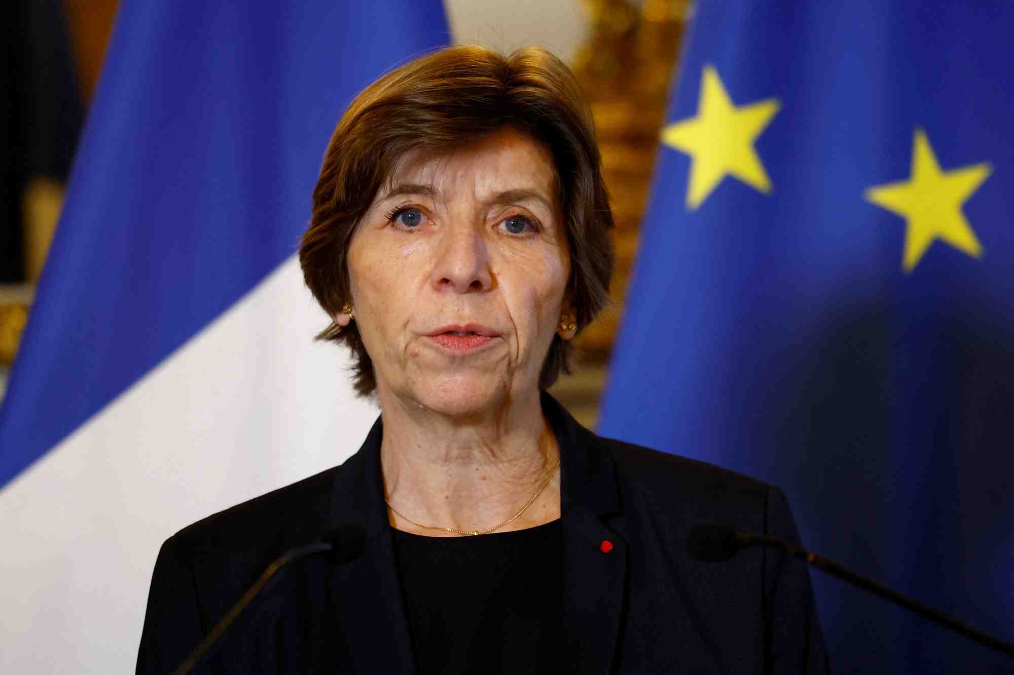 L'ancienne ministre francaise des affaires etrangeres catherine colonna