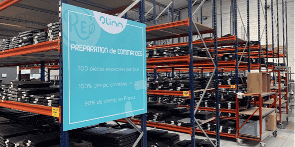 En 2023, le site de reconditionnement Olinn de Lunel (Hérault) a traité un volume de 300.000 matériels (ordinateurs, smartphones, tablettes, écrans, imprimantes).