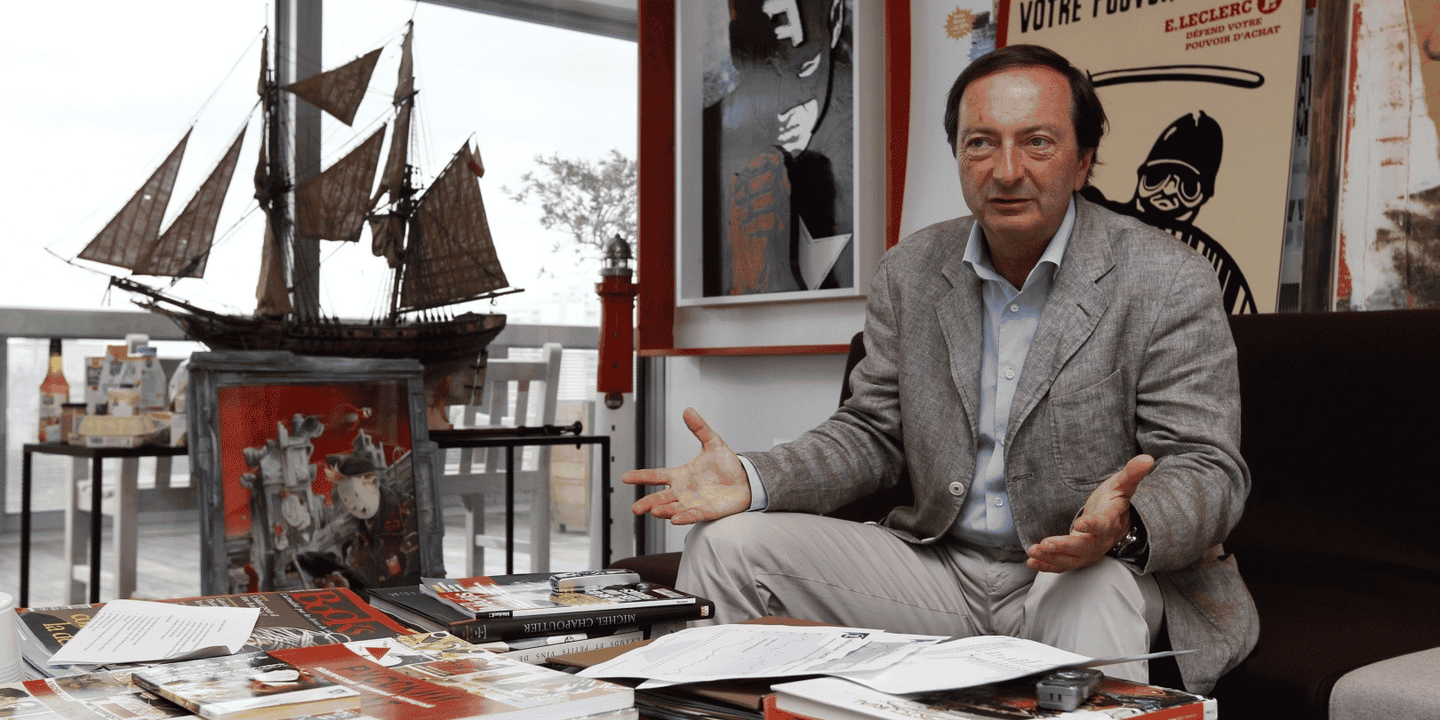 Michel-Edouard Leclerc Président des hypermarchés Leclerc