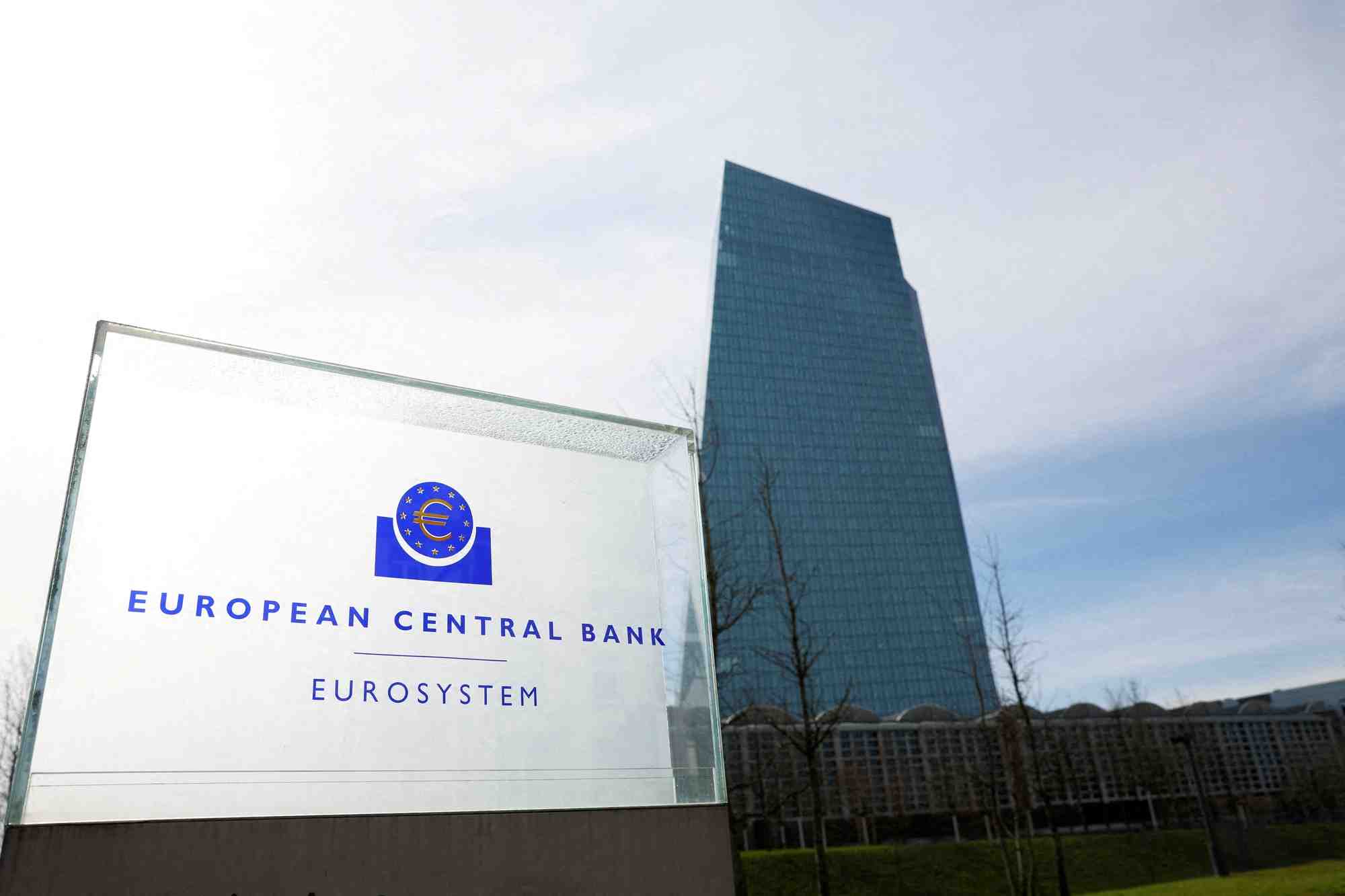 Photo d'archives du logo de la banque centrale europeenne