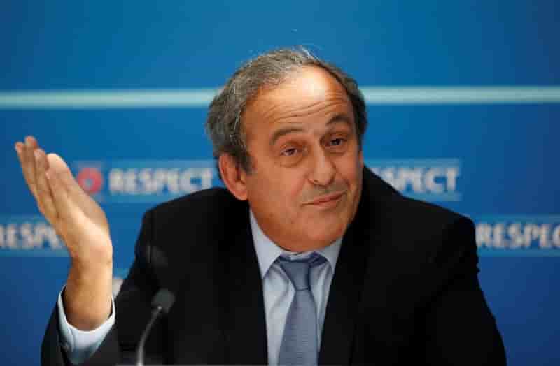 Michel platini lache par la federation anglaise de football