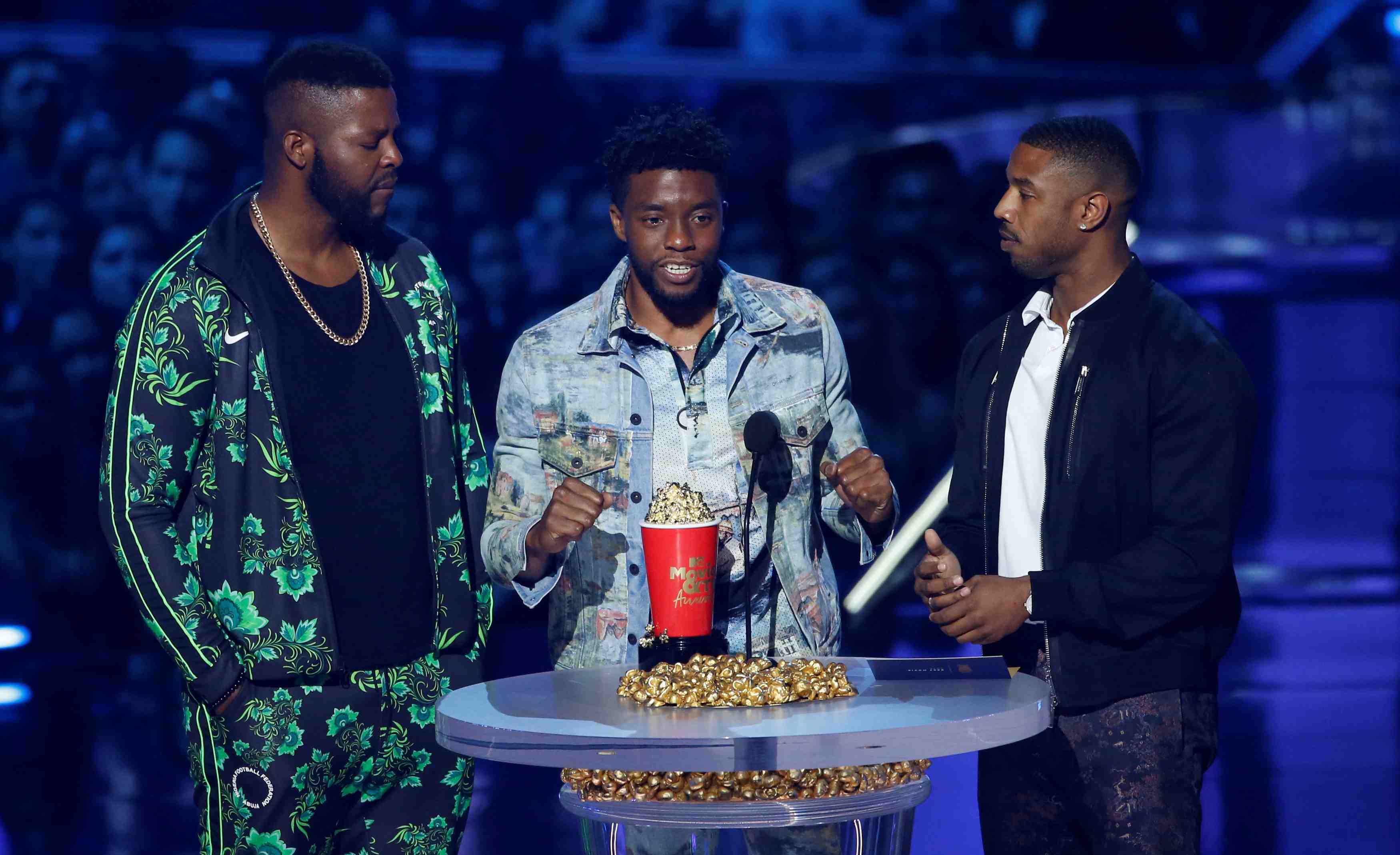 "black panther" et "stranger things" triomphent aux mtv awards