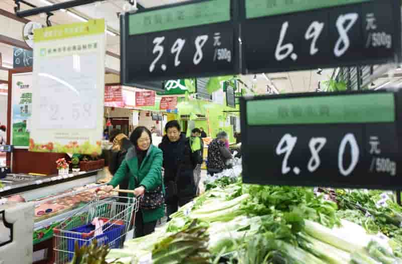 Chine: l'inflation ralentit plus que prevu en mars