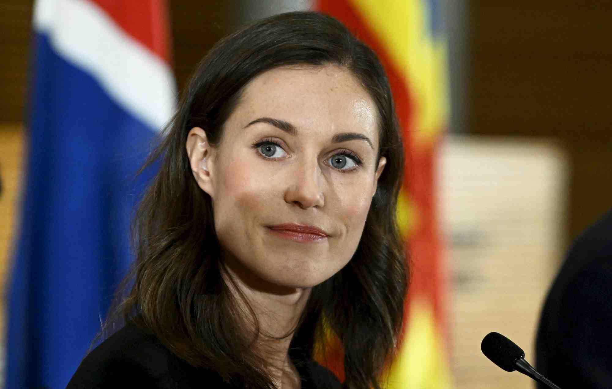 Photo de la premiere ministre suedoise sanna marin
