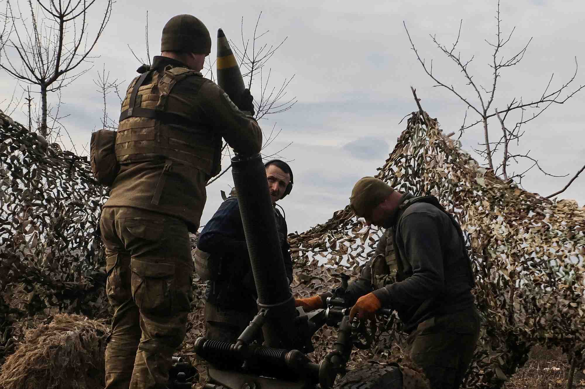 Photo de troupes ukrainiennes a bakhmout