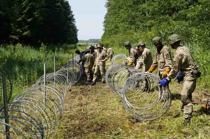 La lituanie envisage la construction d'une barriere a la frontiere bielorusse