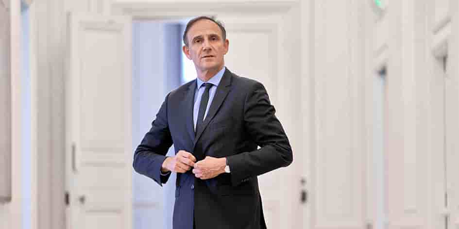 Olivier Sichel, directeur de la Banque des territoires, le 22 mai à Paris.