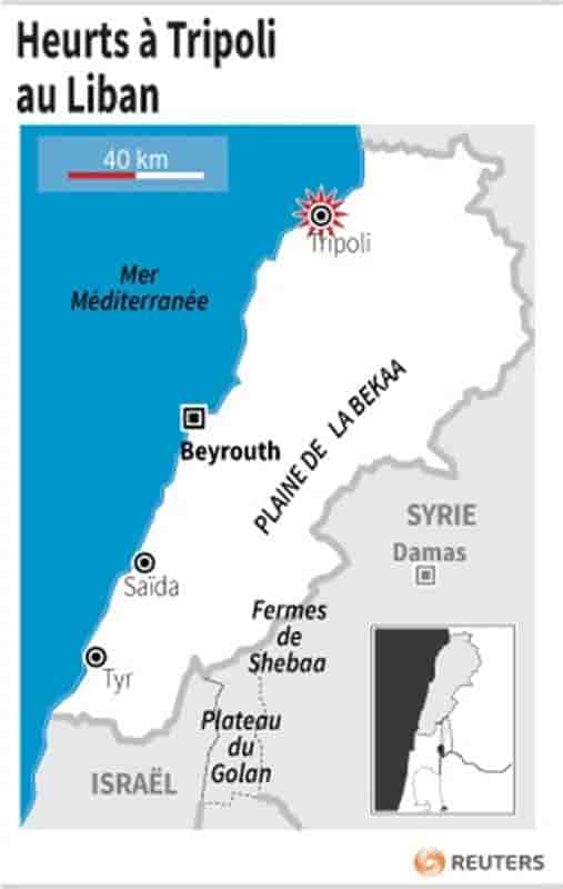 Un mort après des heurts à Tripoli au Liban