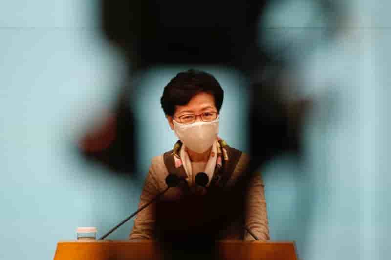 Hong kong: carrie lam appelle les opposants a la loi securitaire "ennemis du peuple"