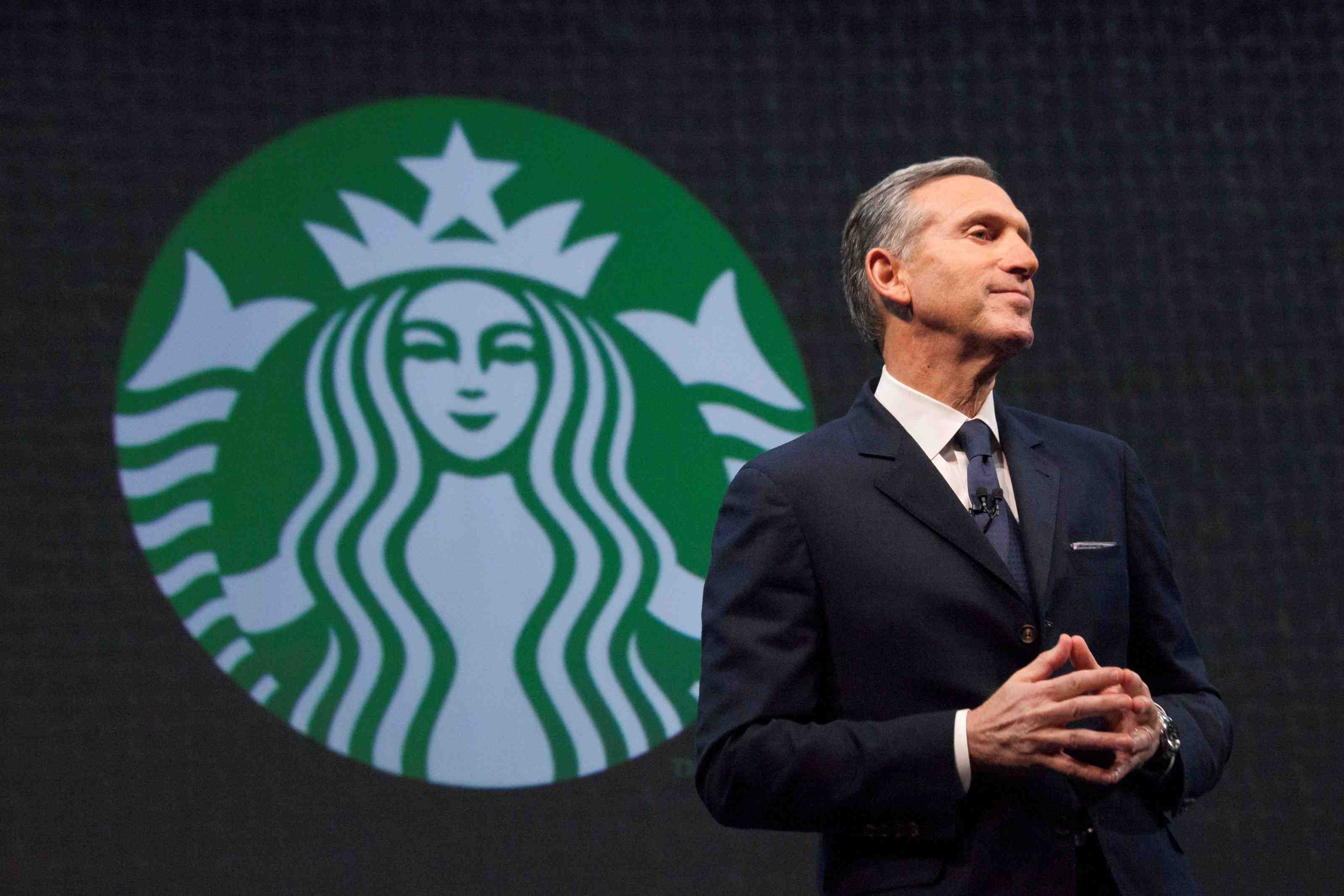 Le president de starbucks prend du champ