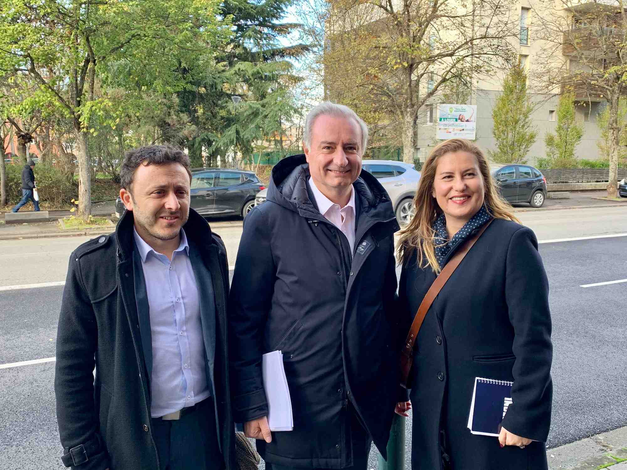 Jean-Luc a présenté ses deux nouveaux colistiers mardi 12 novembre, à Toulouse, en vue des élections municipales de mars 2020.