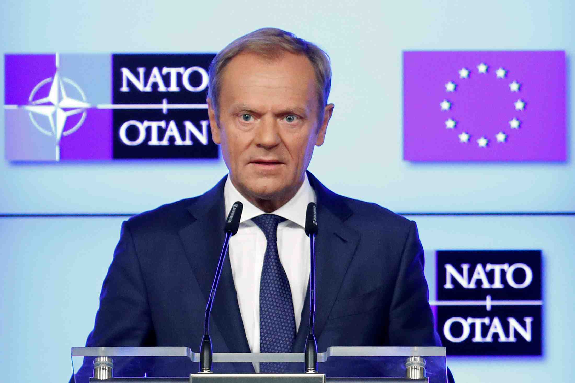 Donald tusk demande a trump de respecter ses allies de l'otan