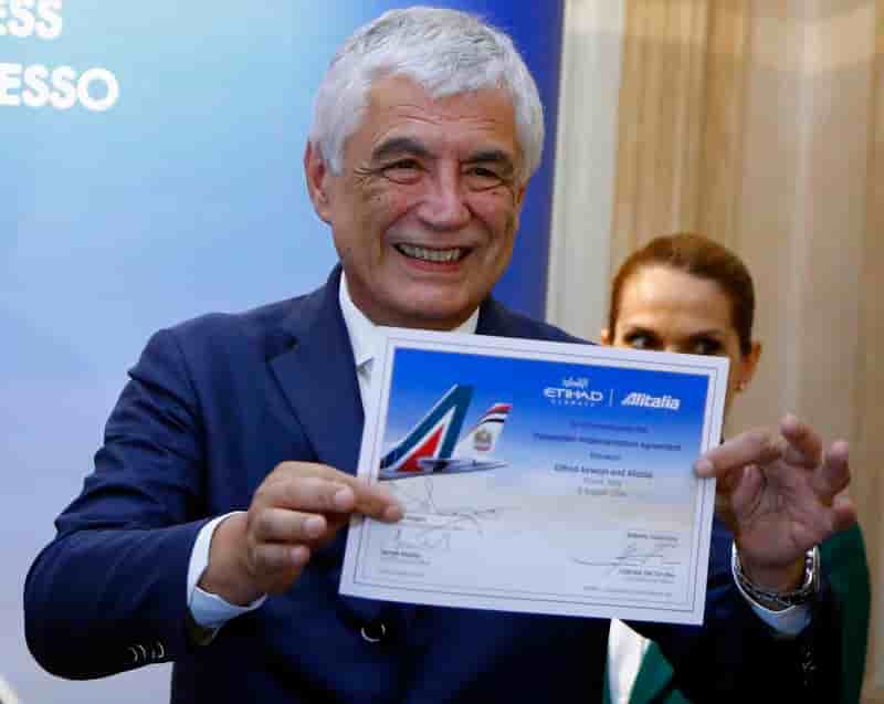 Le patron d'Alitalia sur le départ après le mariage avec Etihad