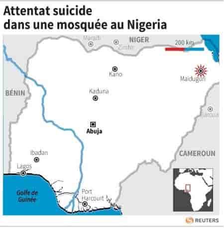 Attentat suicide dans une mosquee au nigeria
