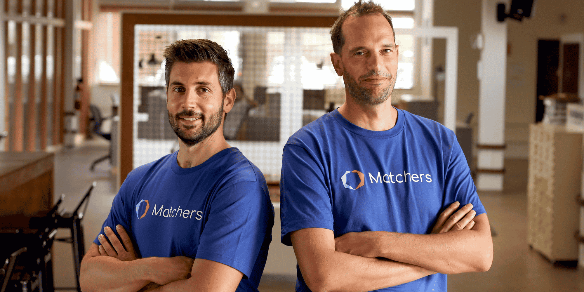 Jean-Marie Dupré et Stéphane Silvi, fondateurs de Matchers en 2019, à Montpellier.