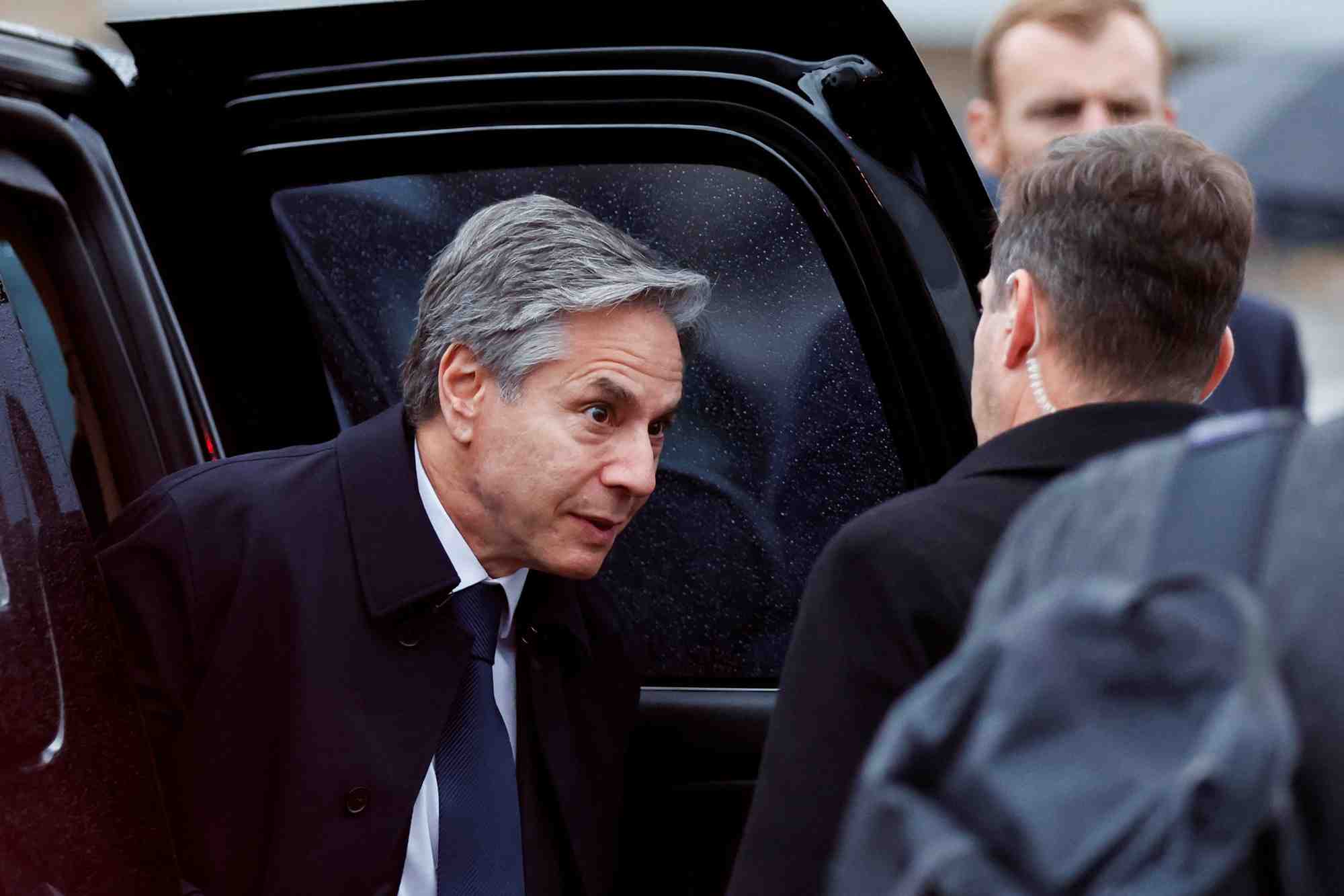 Le secretaire d'etat americain antony blinken en visite en coree du sud