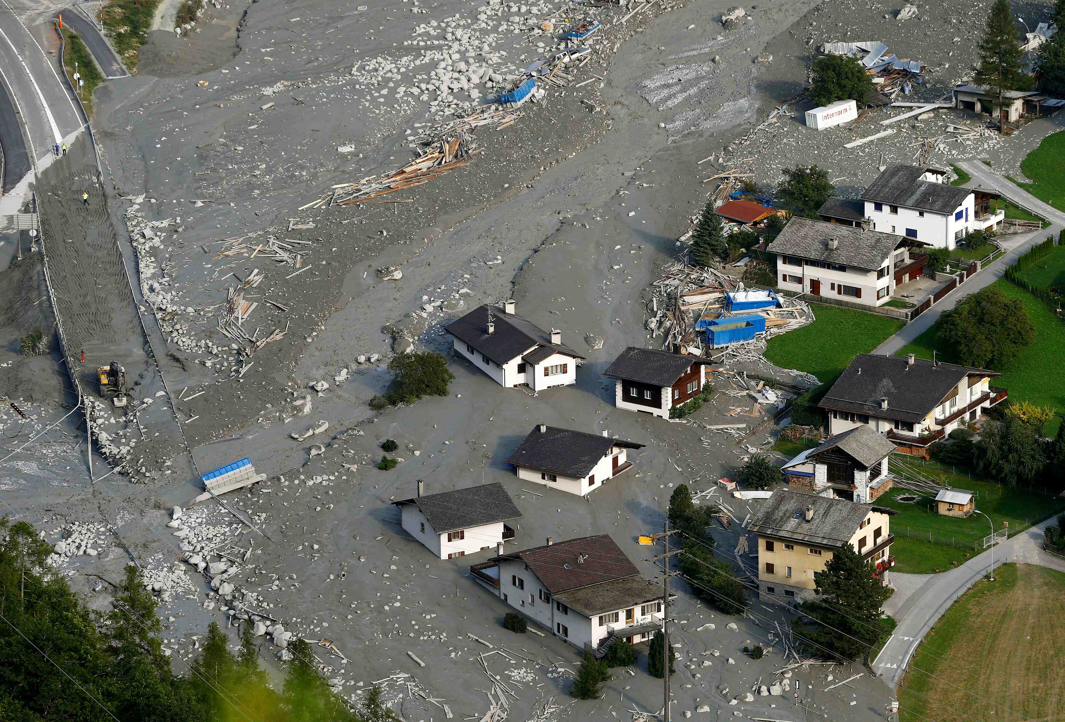 Eboulement: les recherches interrompues dans les grisons