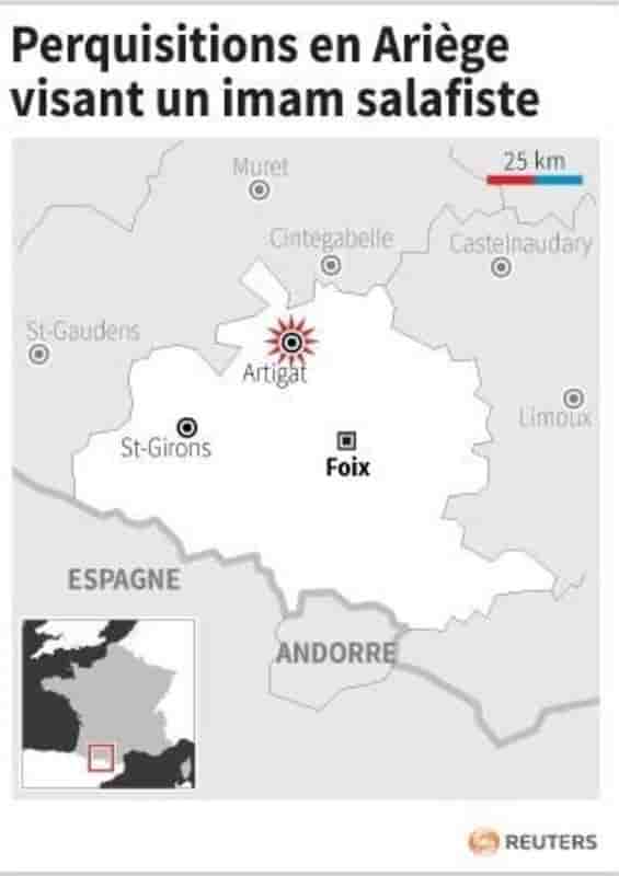 Perquisitions en ariege visant un imam salafiste