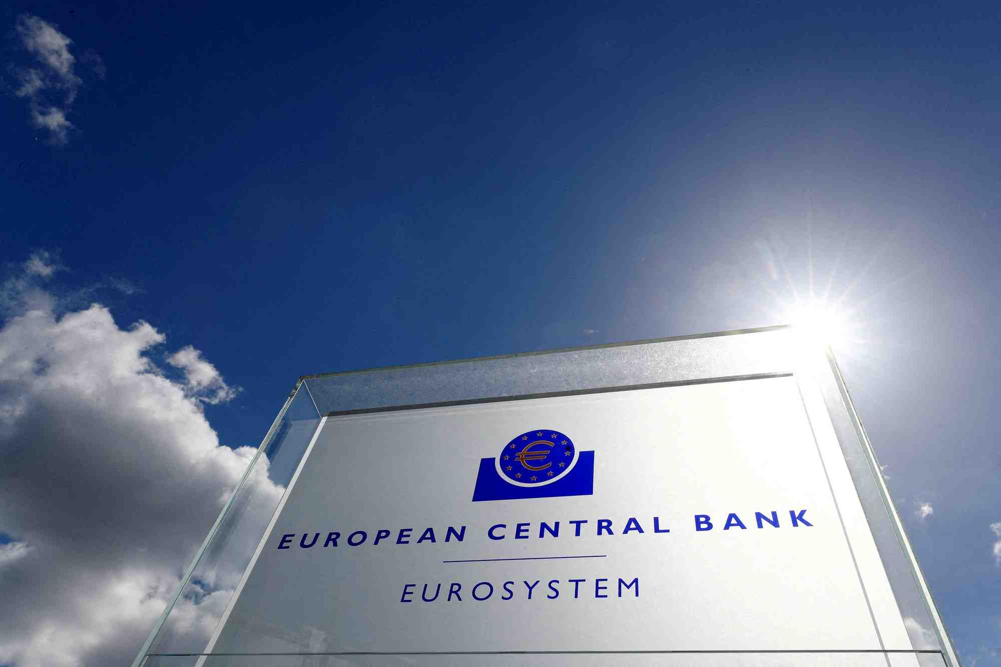 Le siege de la banque centrale europeenne (bce) a francfort