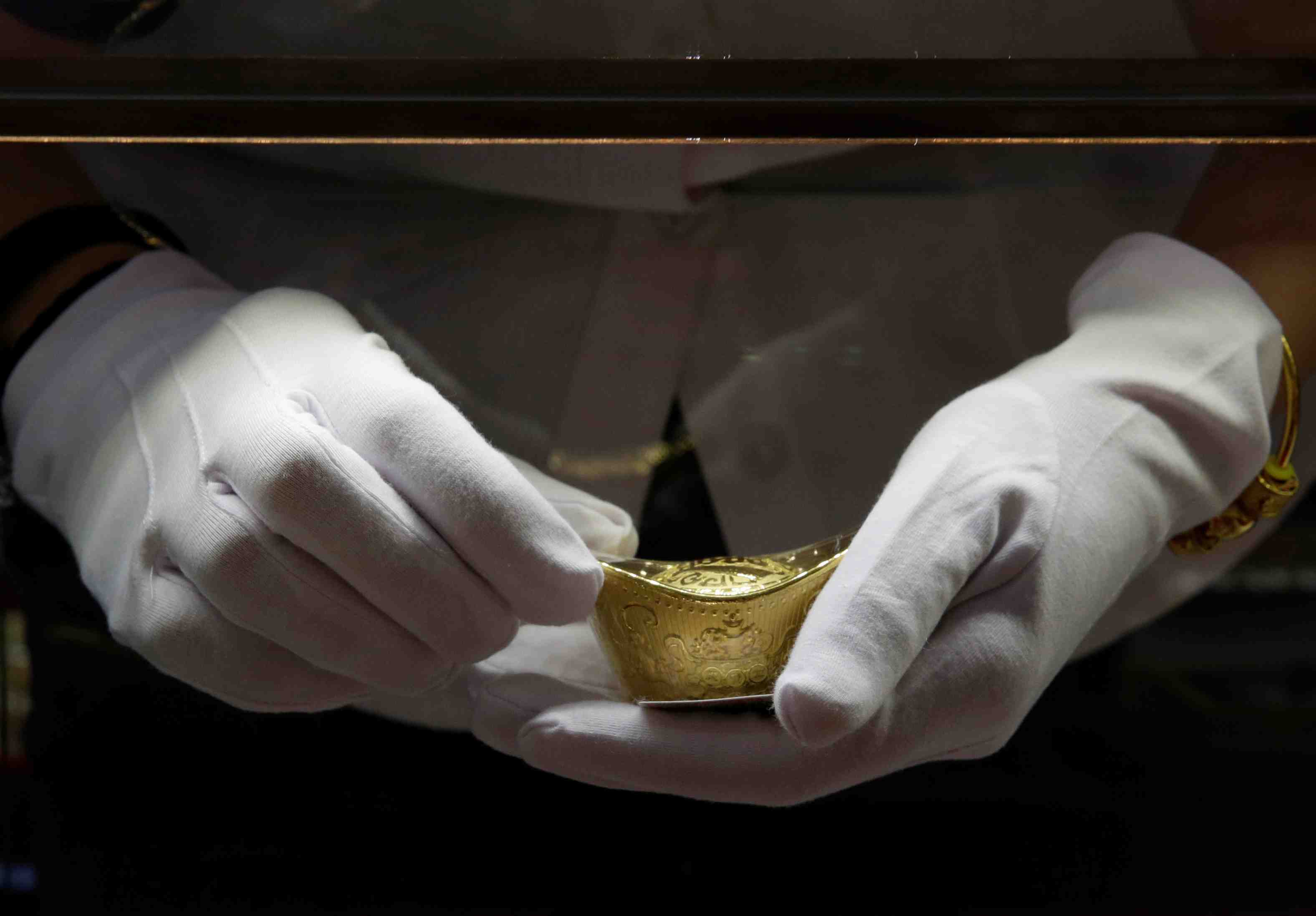 La chine reduit fortement ses importations d'or