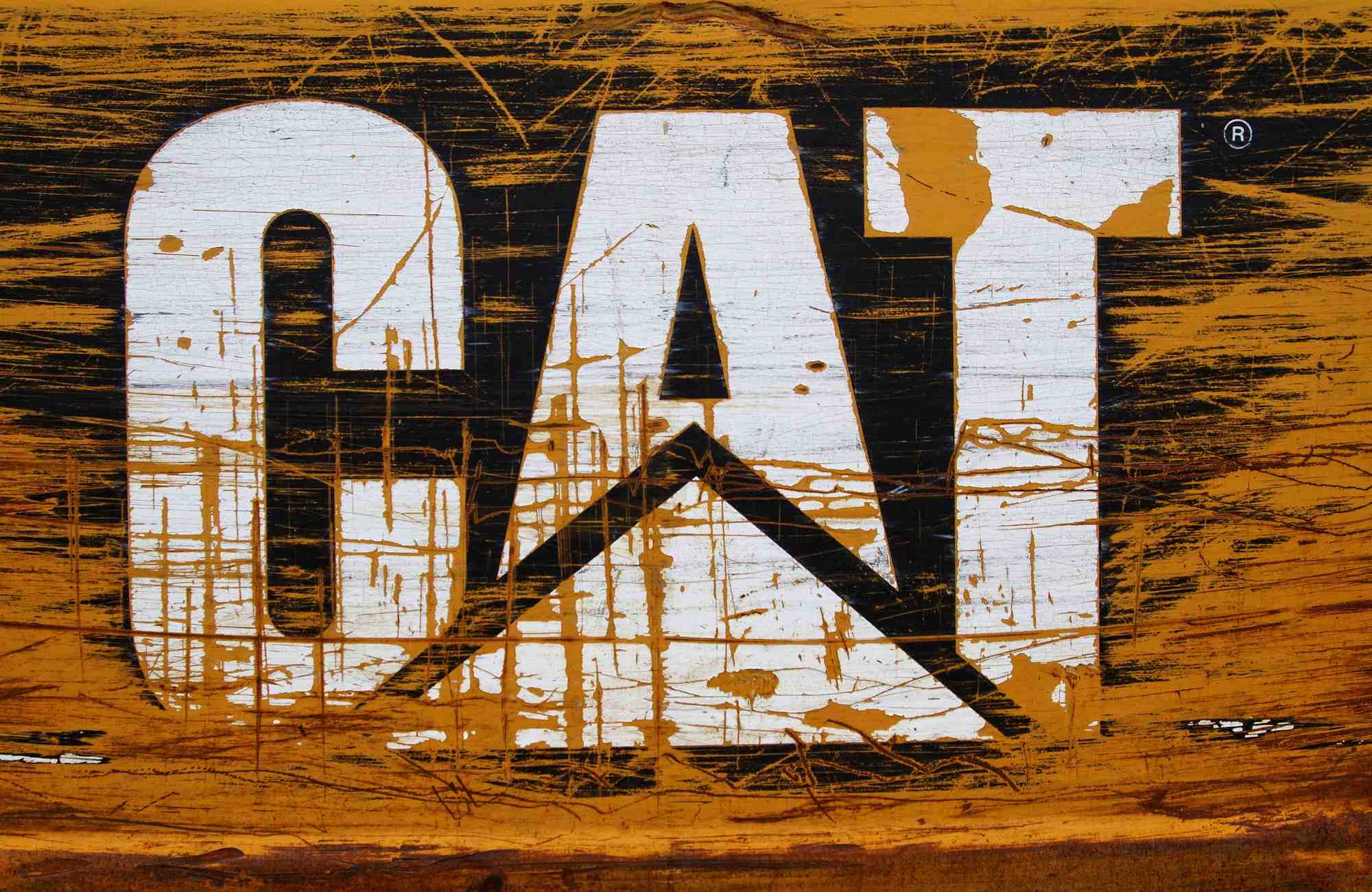 Photo d'archives du logo de caterpillar