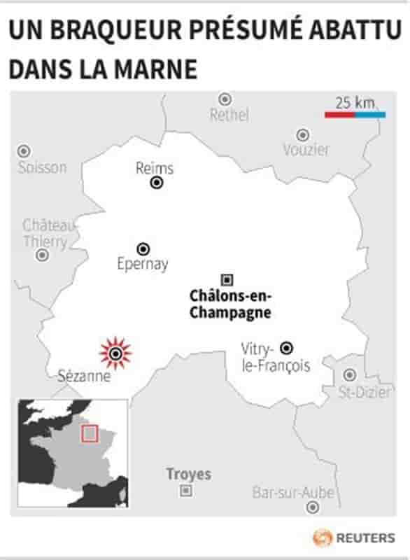 Un bijoutier abat un braqueur présumé dans la Marne