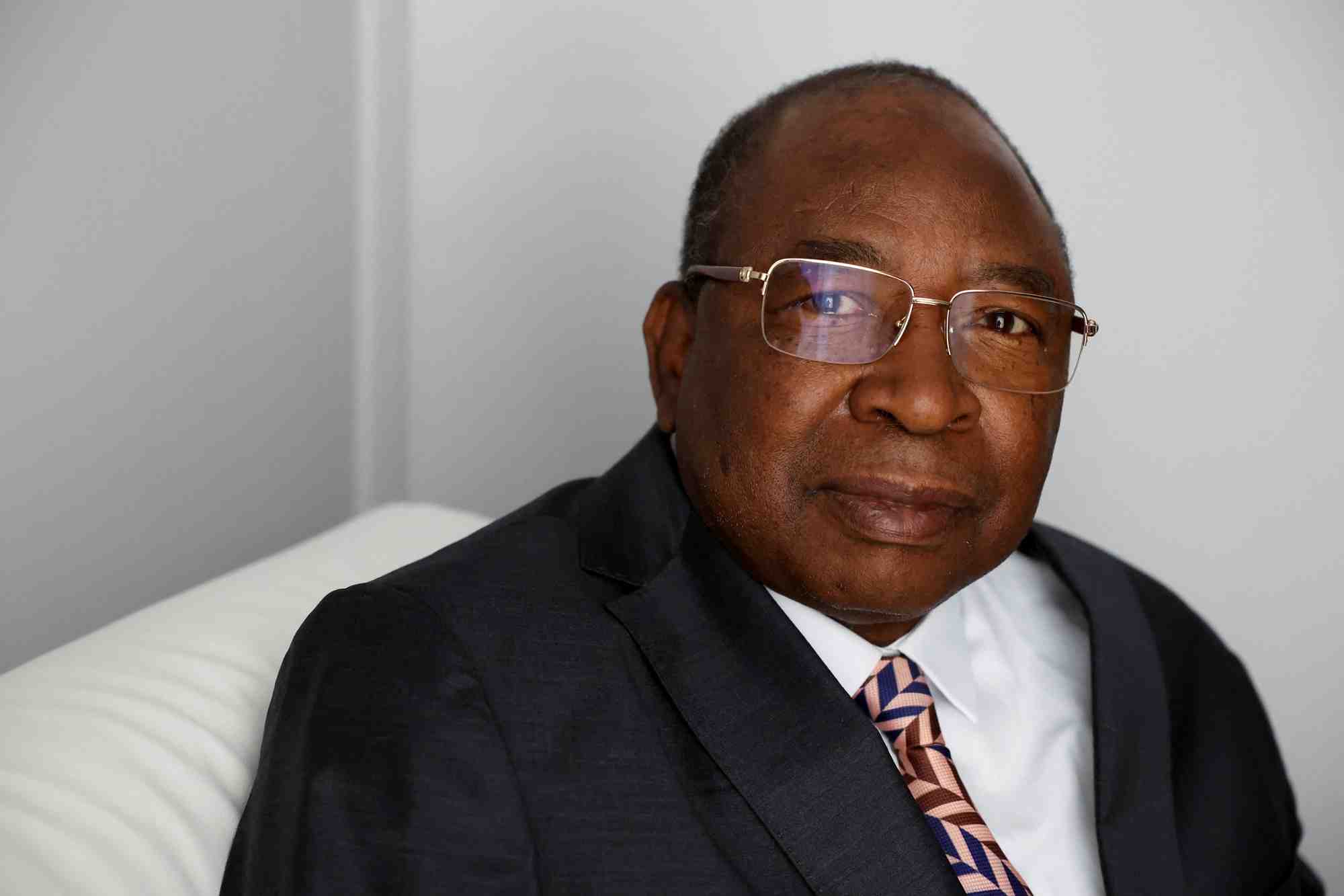 Ouhoumoudou mahamadou, participe a une interview exclusive avec reuters, a paris.