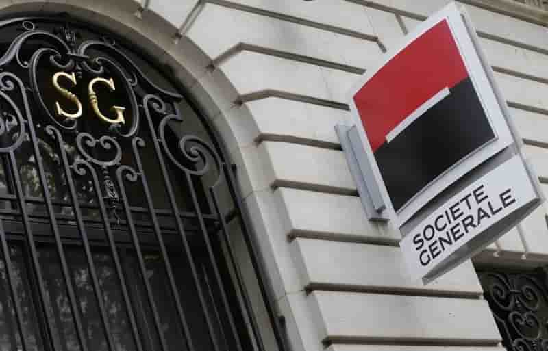 Socgen, plus forte baisse du cac 40 a la mi-seance