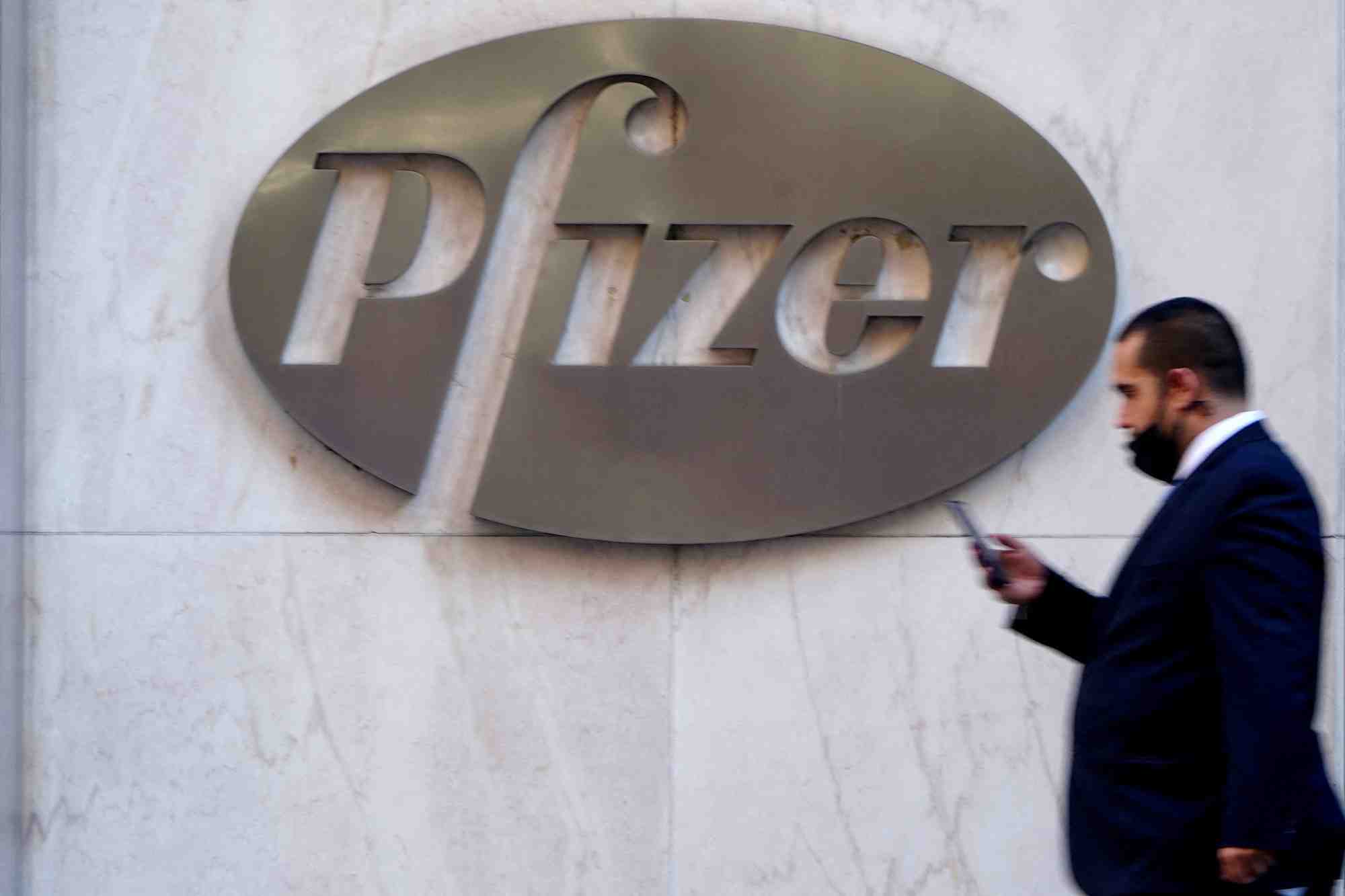 Photo d'archives du logo de pfizer