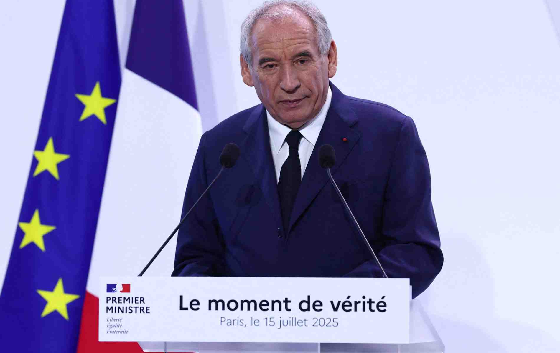 Le Premier ministre François Bayrou lors de la présentation de son plan budgétaire mardi 15 juillet.