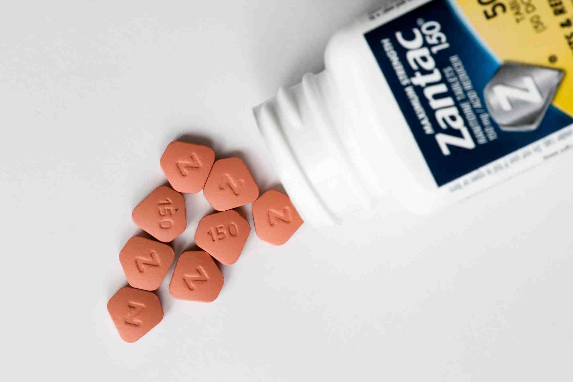 Zantac pilules contre l'acidite gastrique