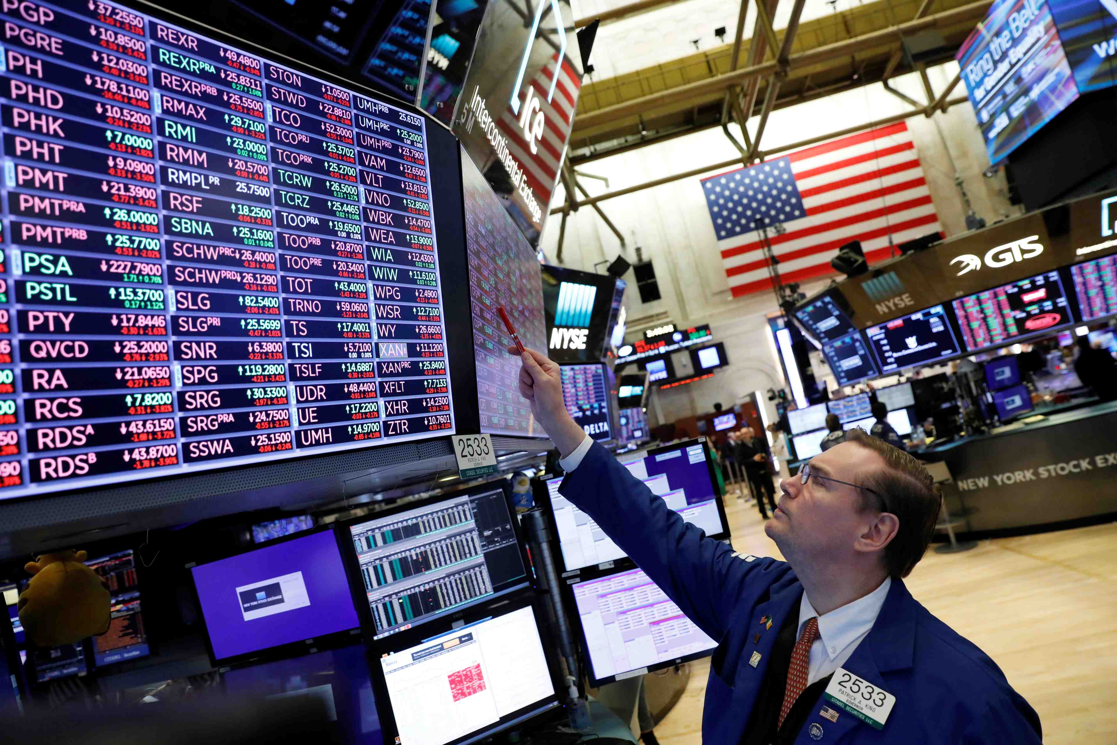 La bourse de new york ouvre en baisse