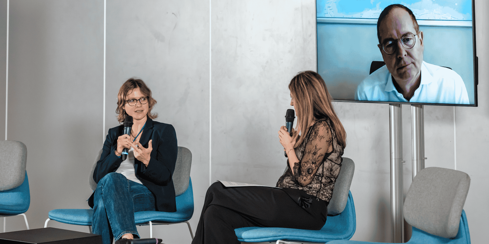 Laetitia Messner, directrice clinique de Quantum Surgical, et Didier Boulogne, directeur général délégué Export Business France, étaient invités par La Tribune pour évoquer la conquête des marchés internationaux pour les medtech.